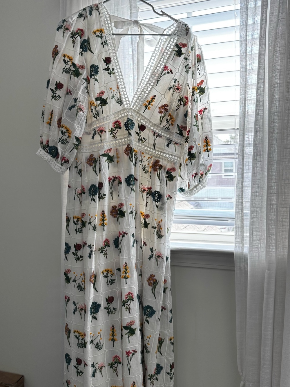 Anthropologie Carla Embroidered Maxi Dress, 14